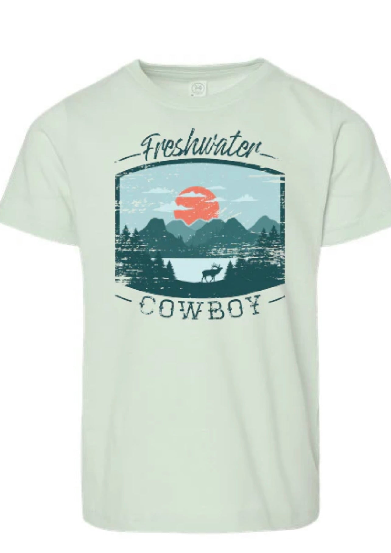 Freshwater Cowboy Western Mens Tee