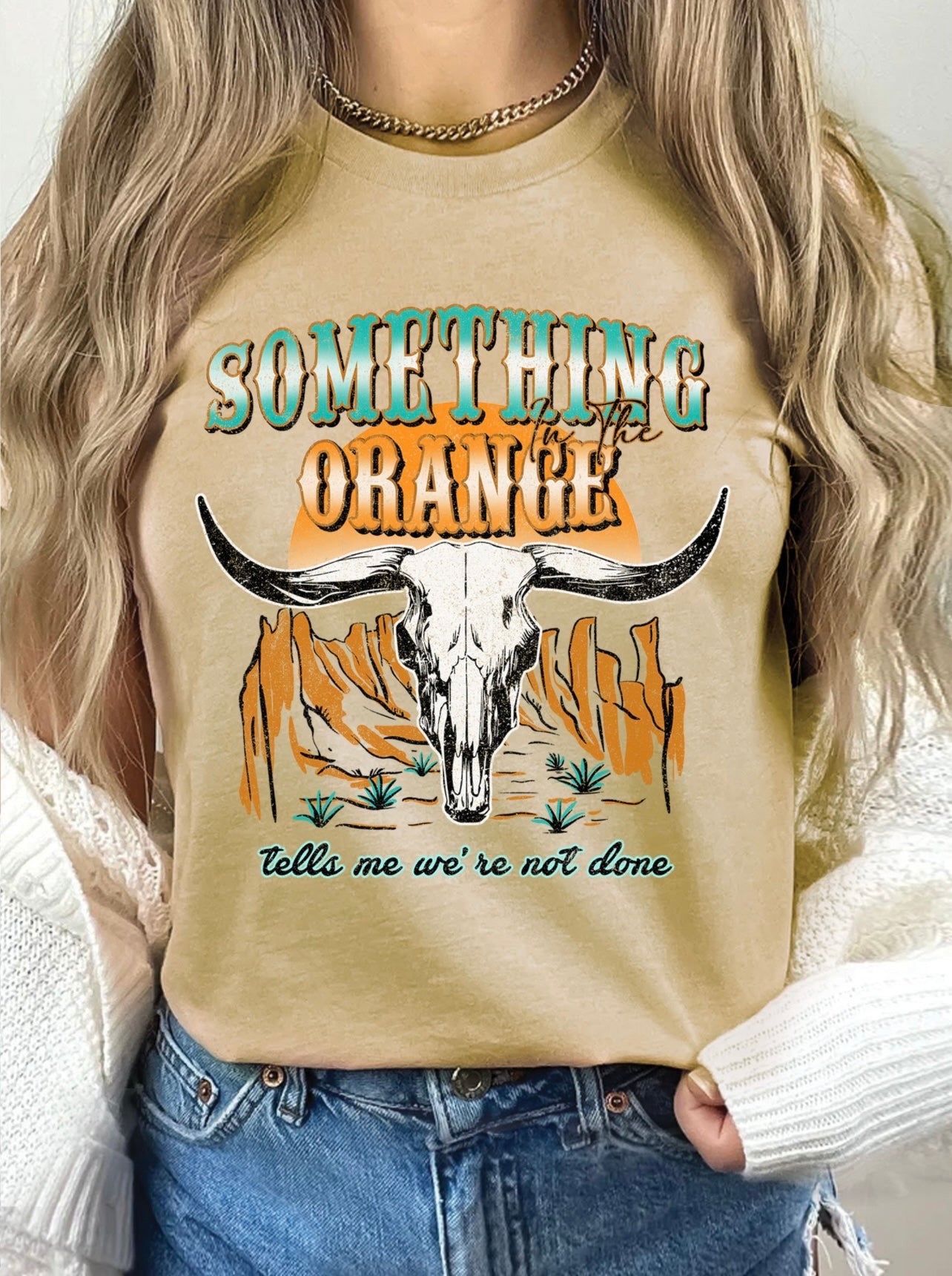 Something in the Orange Tee - HIGHLAND MOON CO, LLC