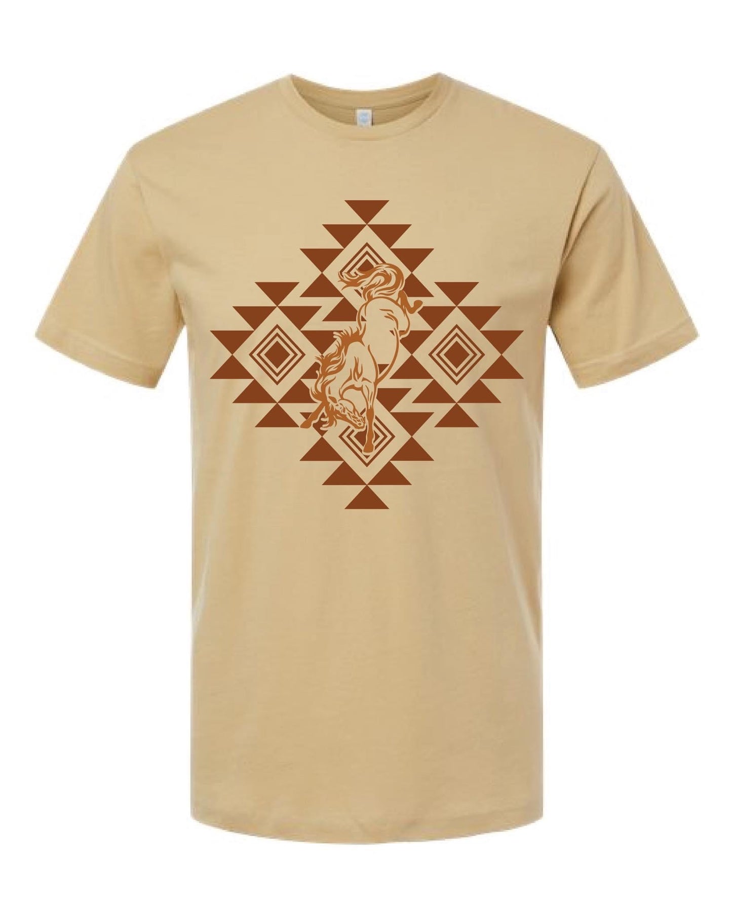 Harvest Bronc Western Mens Tee - HIGHLAND MOON CO, LLC