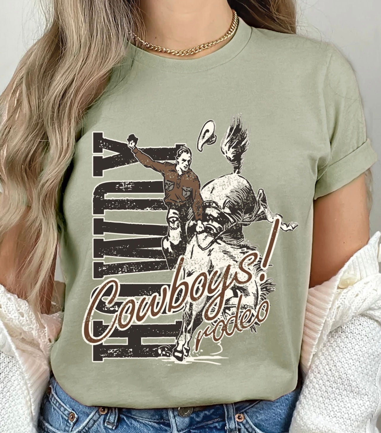 Howdy Cowboy Tee - HIGHLAND MOON CO, LLC