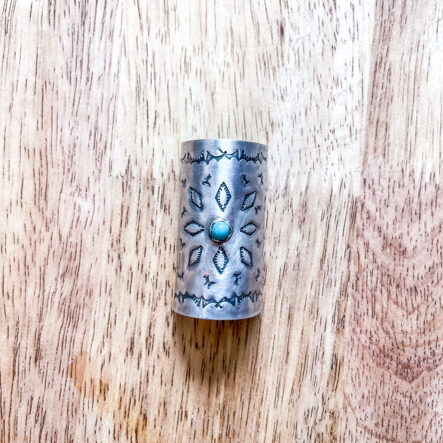 Kingman Turquoise Wild Rag / Hair Slides