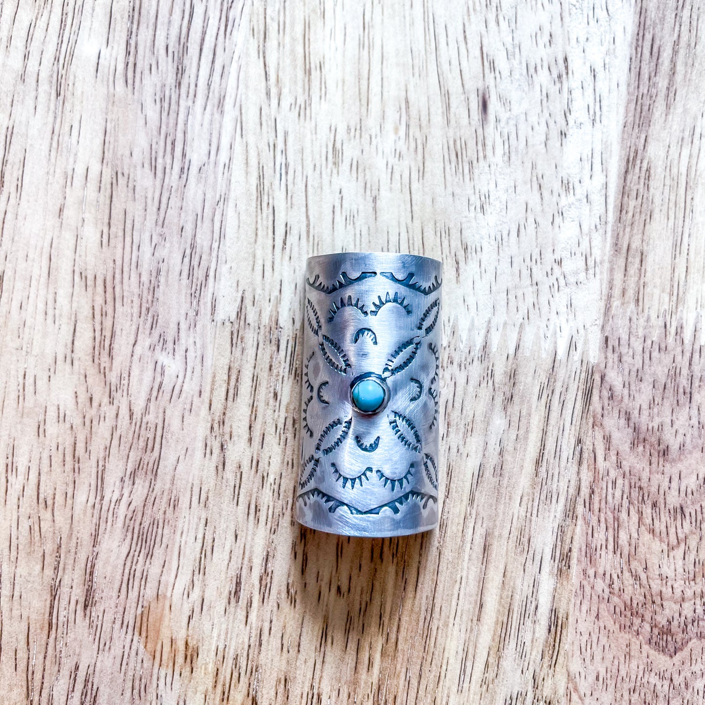 Kingman Turquoise Wild Rag / Hair Slides