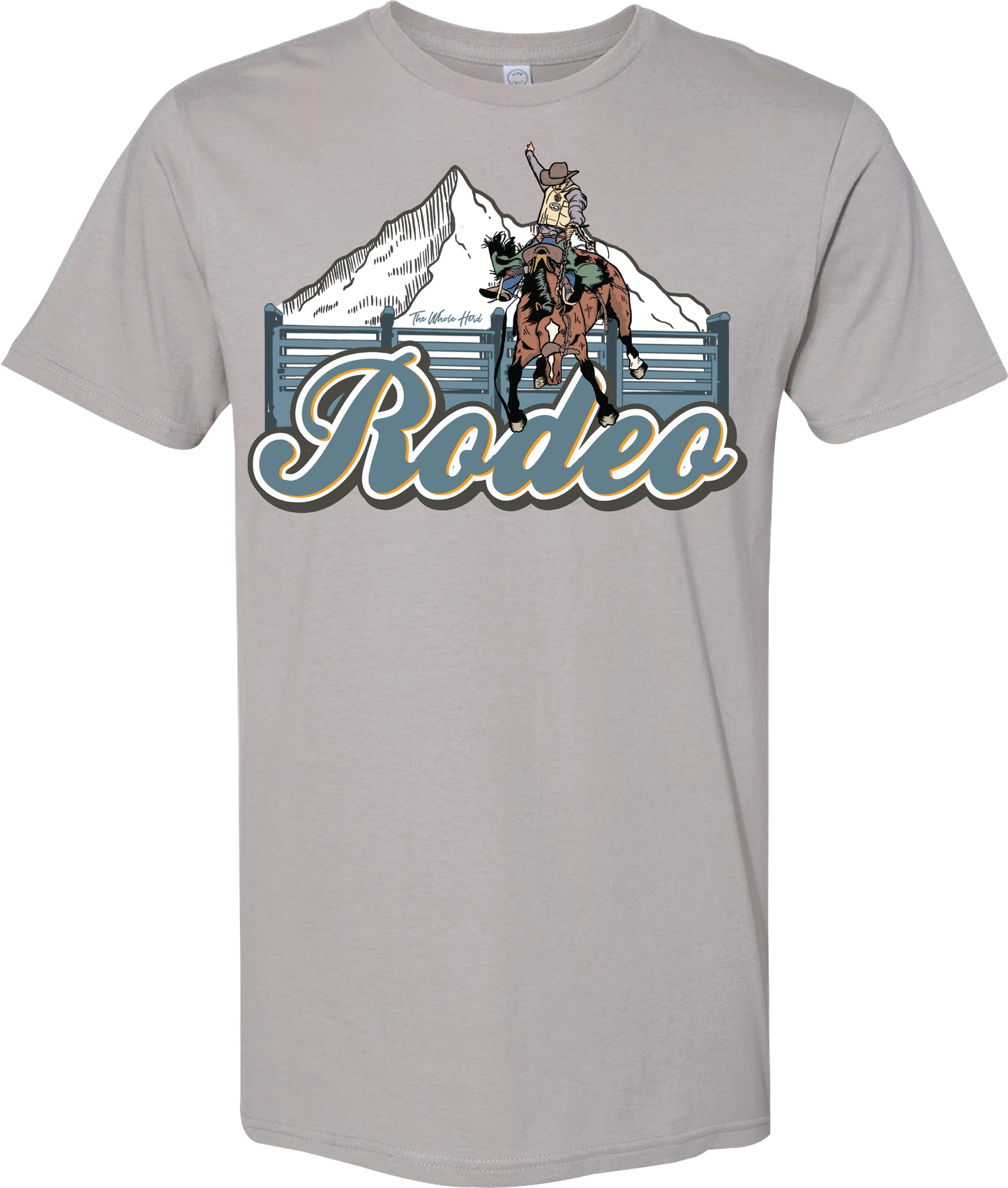 Rocky Mountain Bucker Western Mens Tee