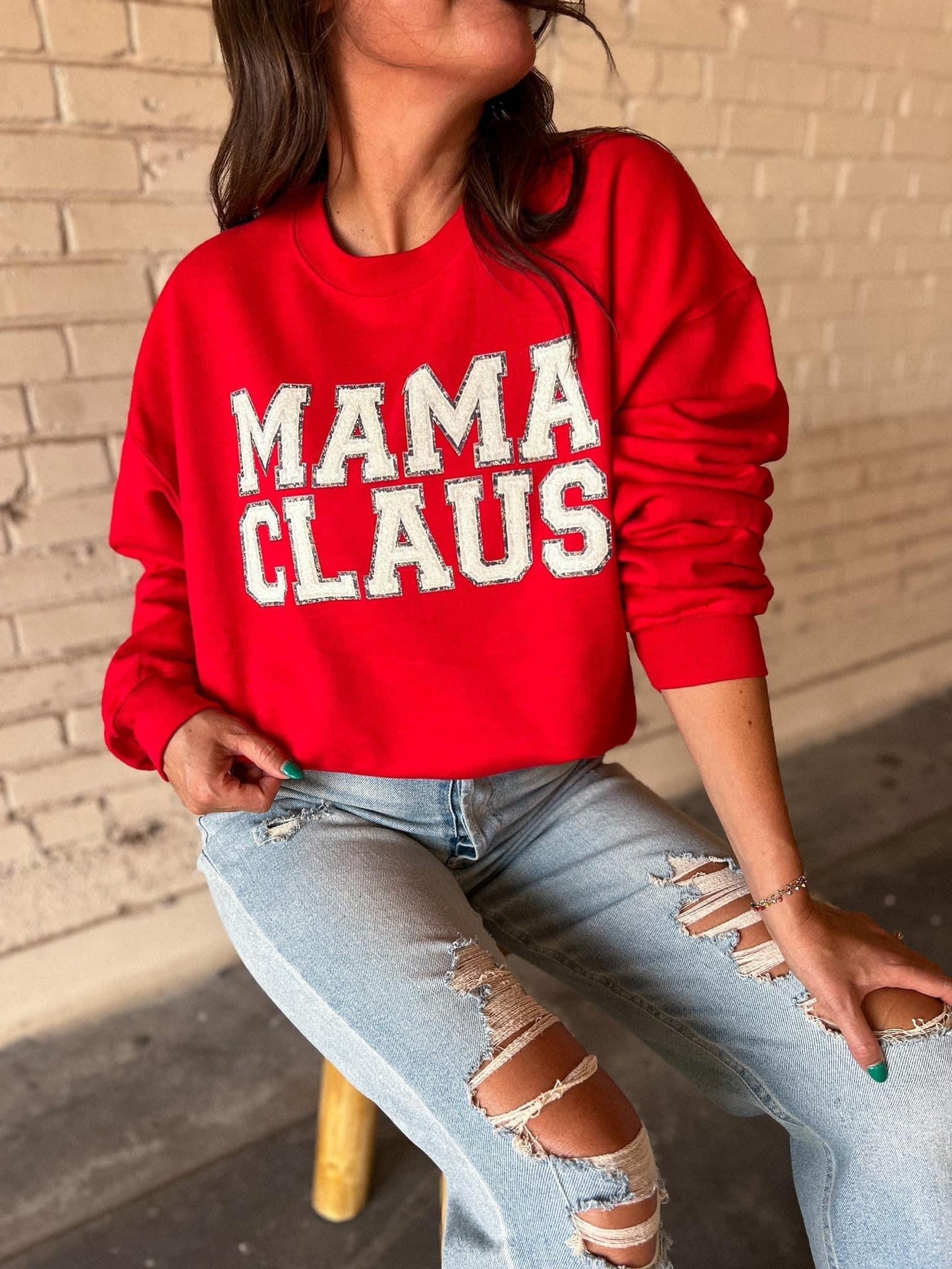 Mama Claus Sweatshirt - HIGHLAND MOON CO, LLC