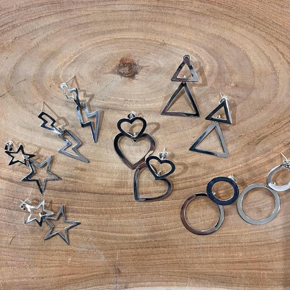 Sterling Silver Earrings - HIGHLAND MOON CO, LLC