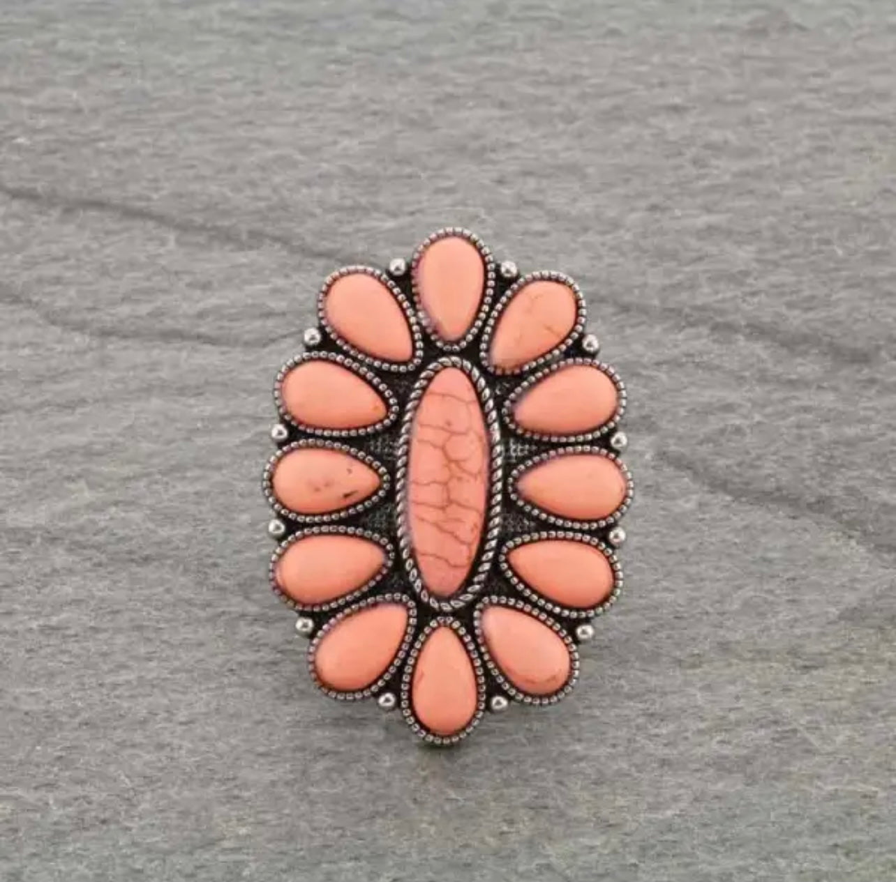 Coral Adjustable Ring - HIGHLAND MOON CO, LLC