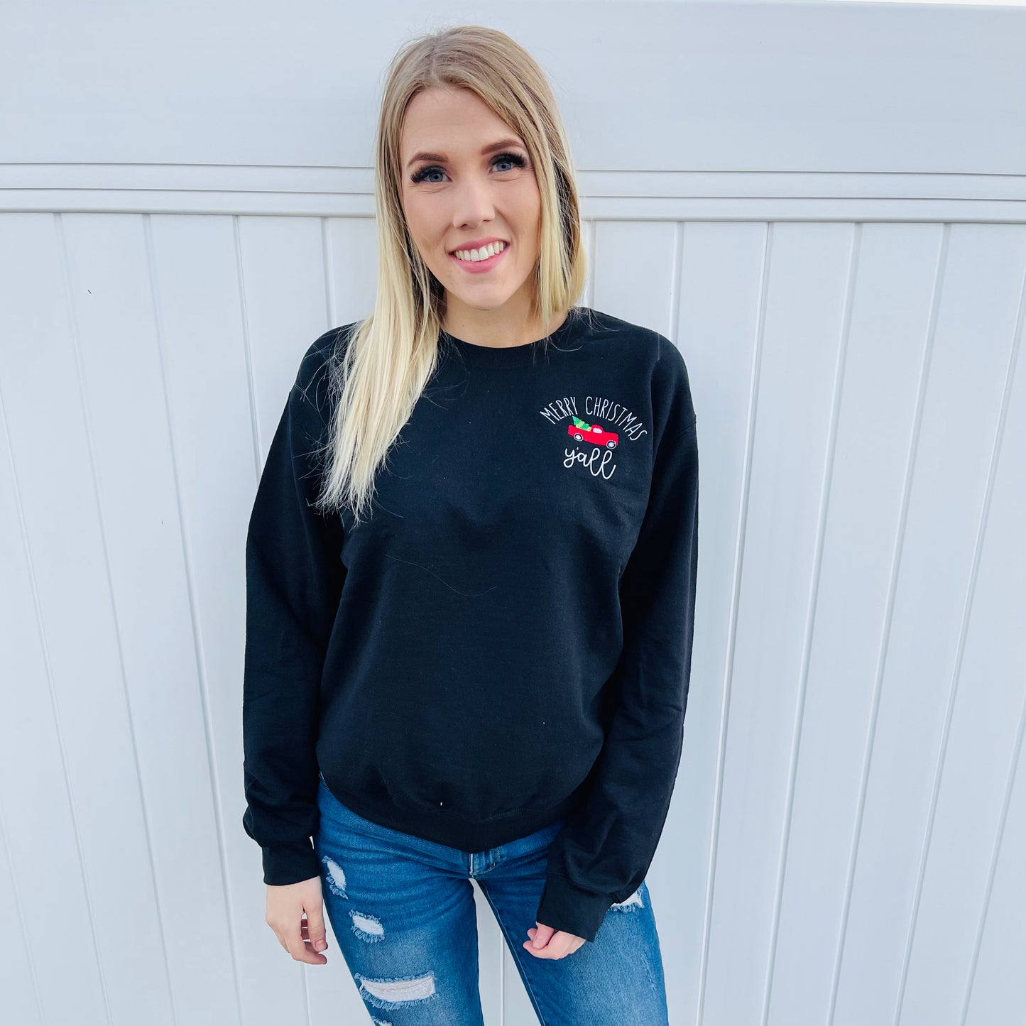 Merry Christmas Y’all Sweatshirt - HIGHLAND MOON CO, LLC
