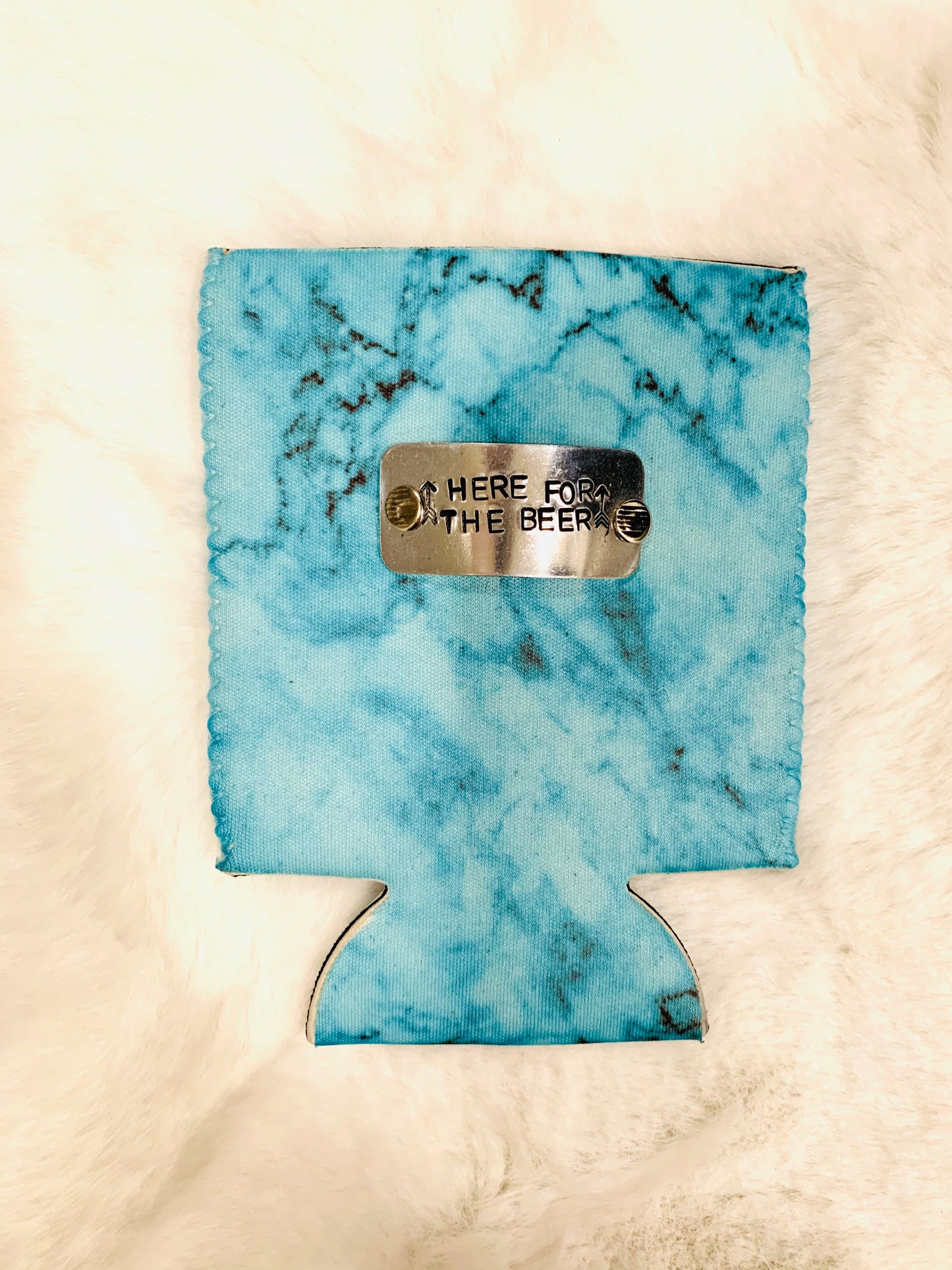 Here For The Beer Koozie - HIGHLAND MOON CO, LLC