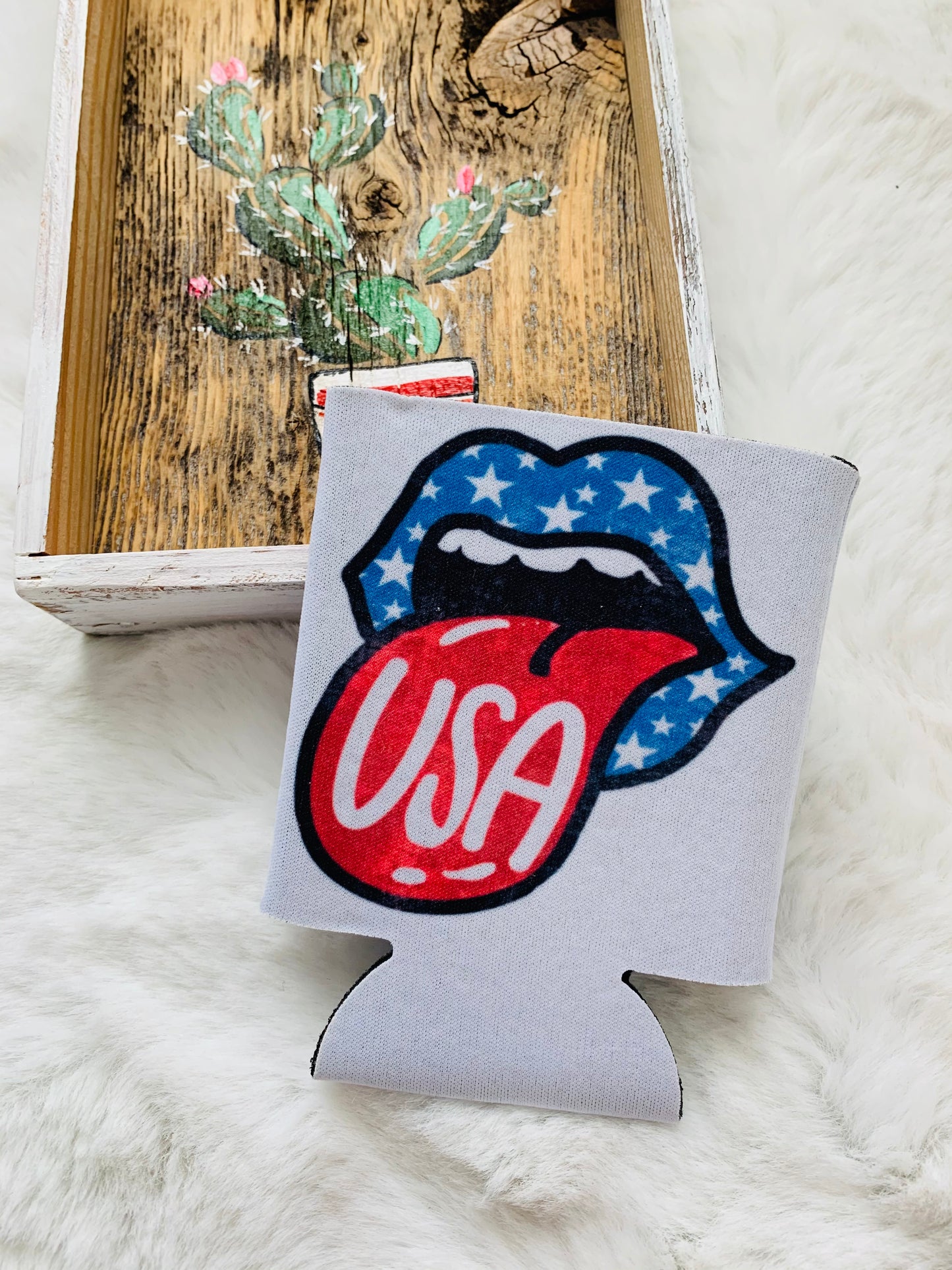 USA Tongue Koozie - HIGHLAND MOON CO, LLC