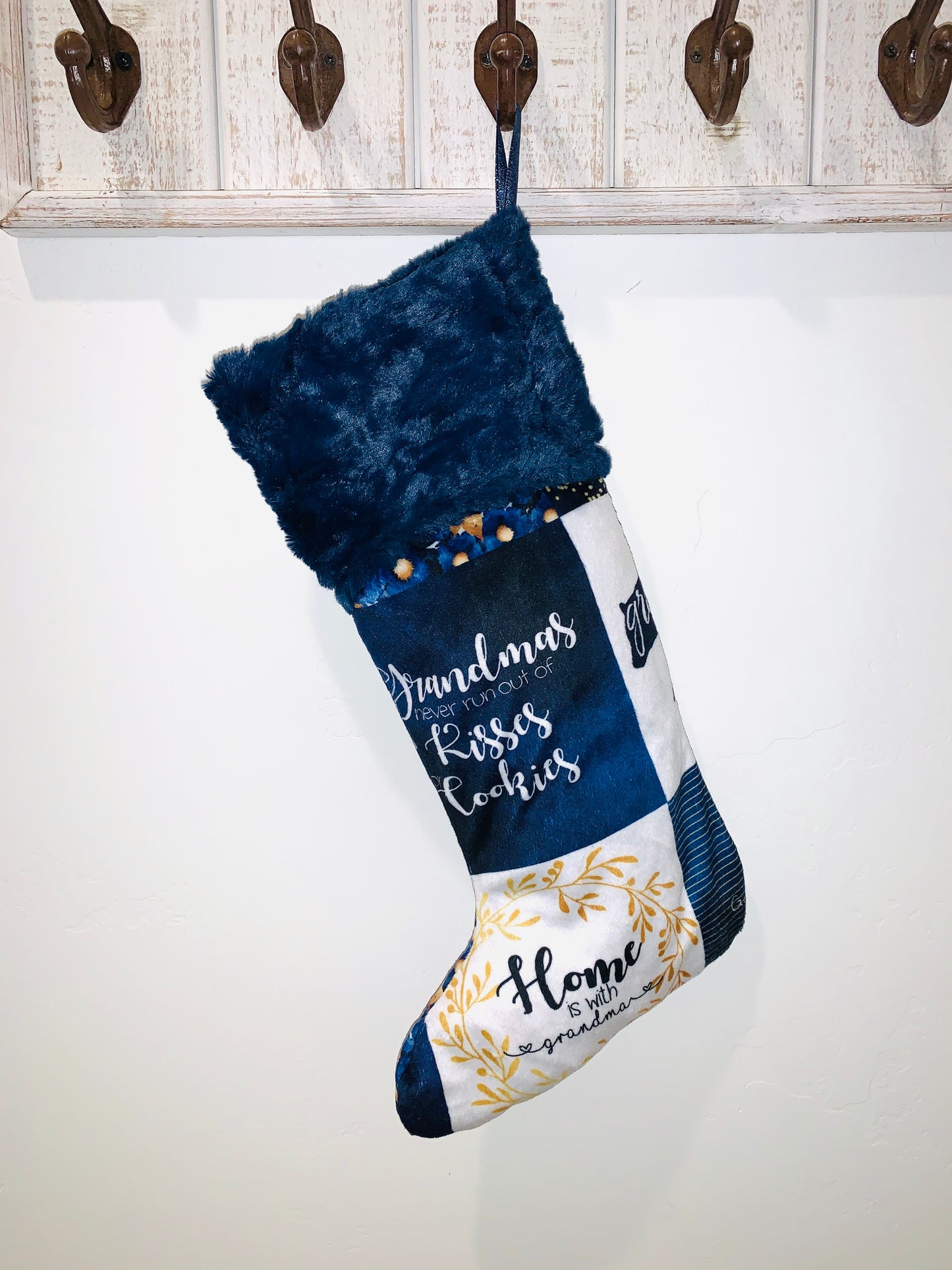 Double Sided Minky Stocking (Grandma) - HIGHLAND MOON CO, LLC