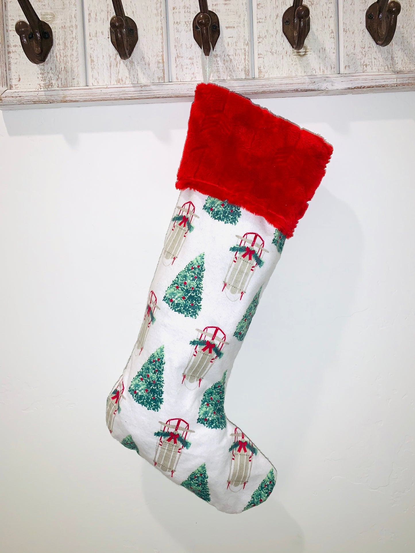 Double Sided Flannel Stocking - HIGHLAND MOON CO, LLC