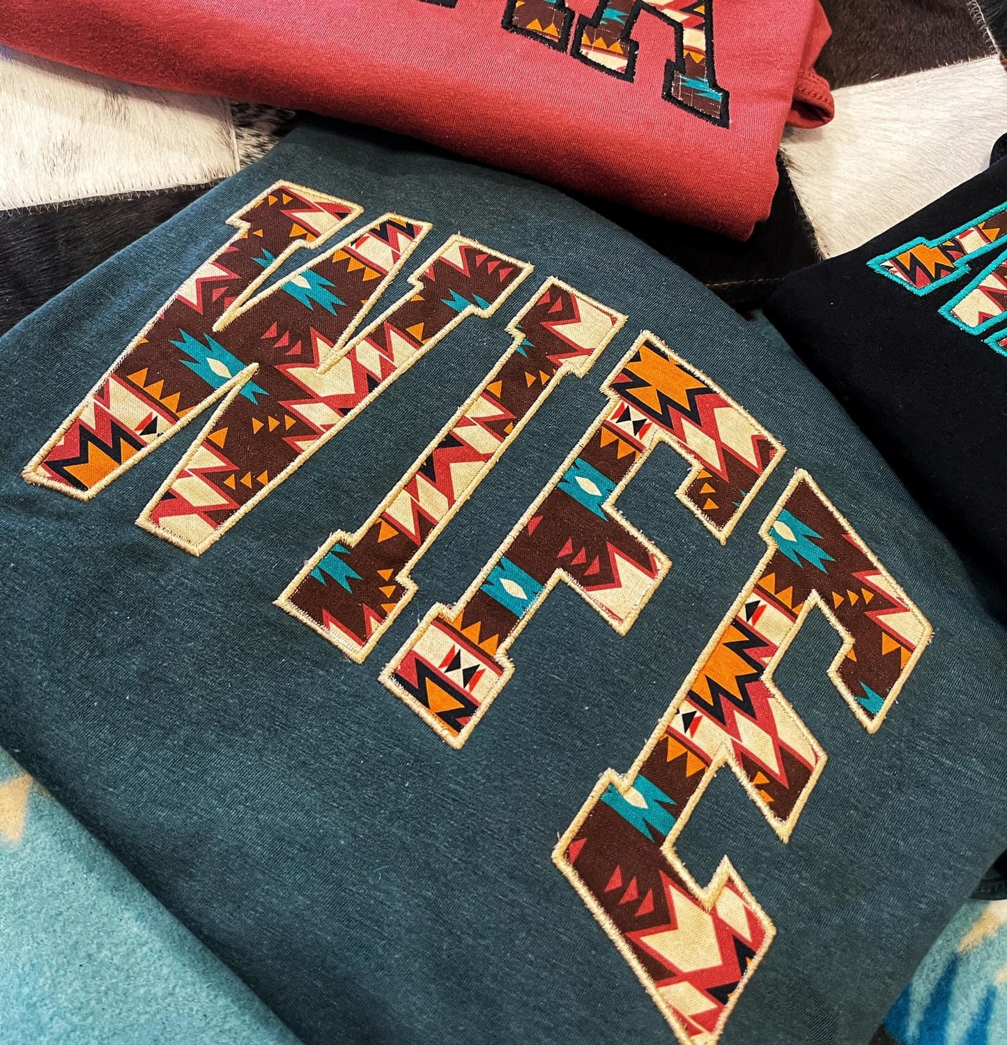 Aztec Embroidered Sweatshirts
