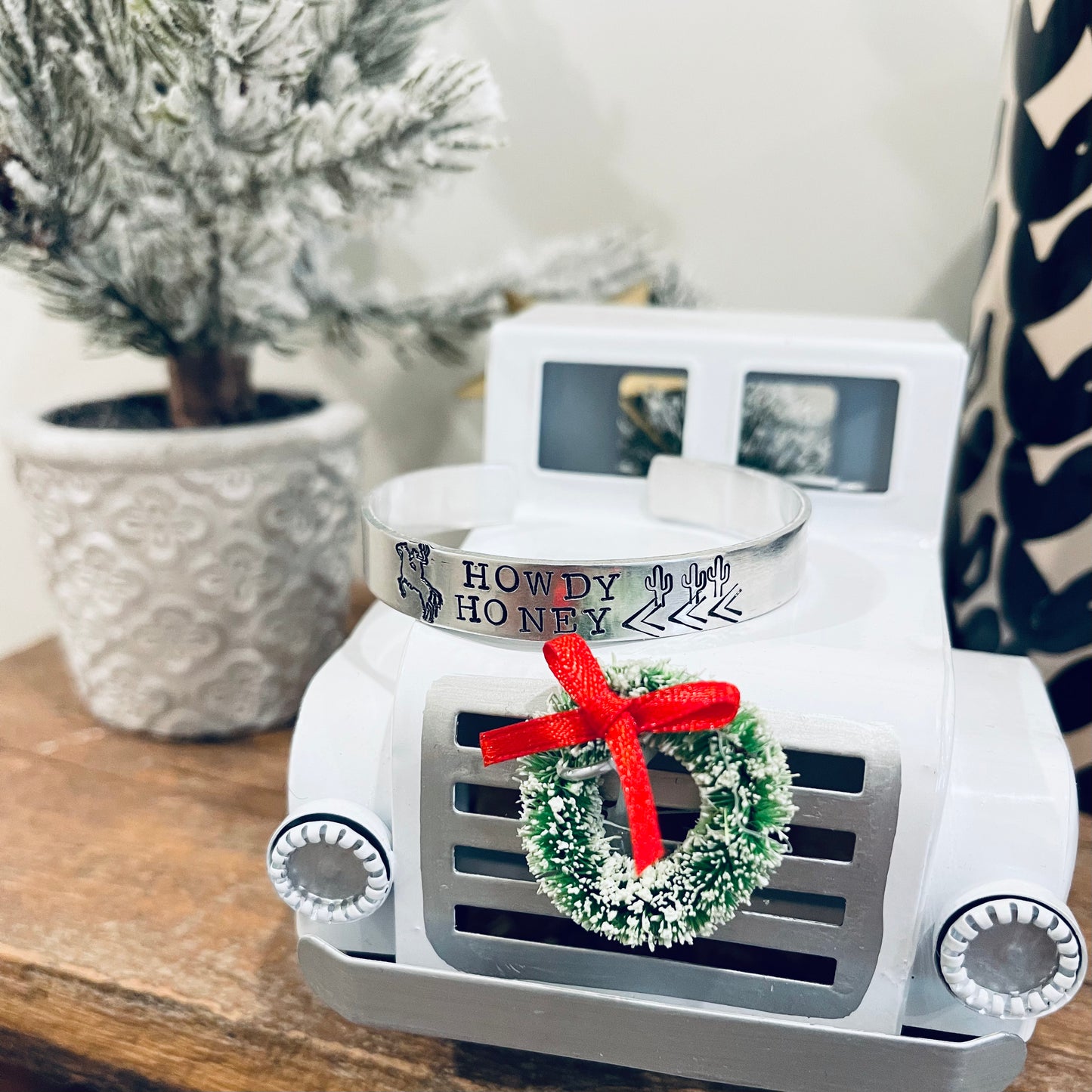 Howdy Honey Stamped Cuff - HIGHLAND MOON CO, LLC