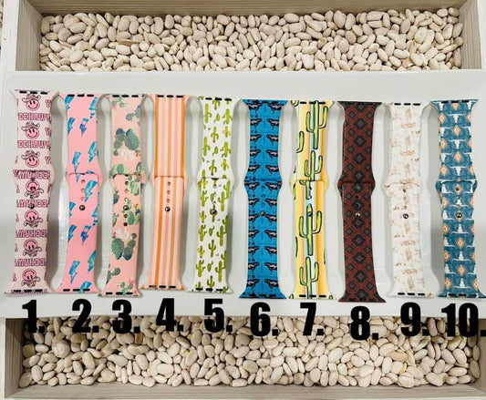 Silicone Western Apple Watch Bands 42/44mm