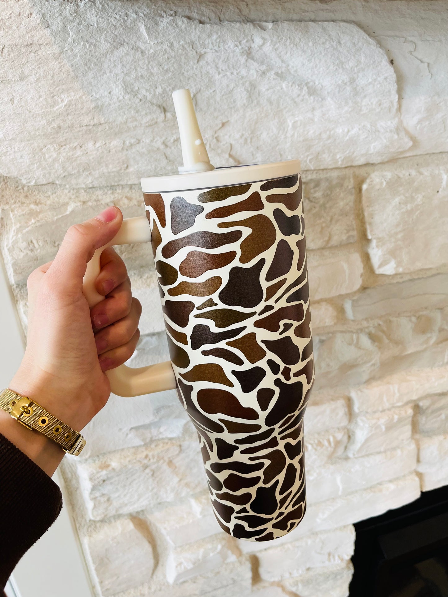 Duck Camo Flip Lid Tumbler - HIGHLAND MOON CO, LLC