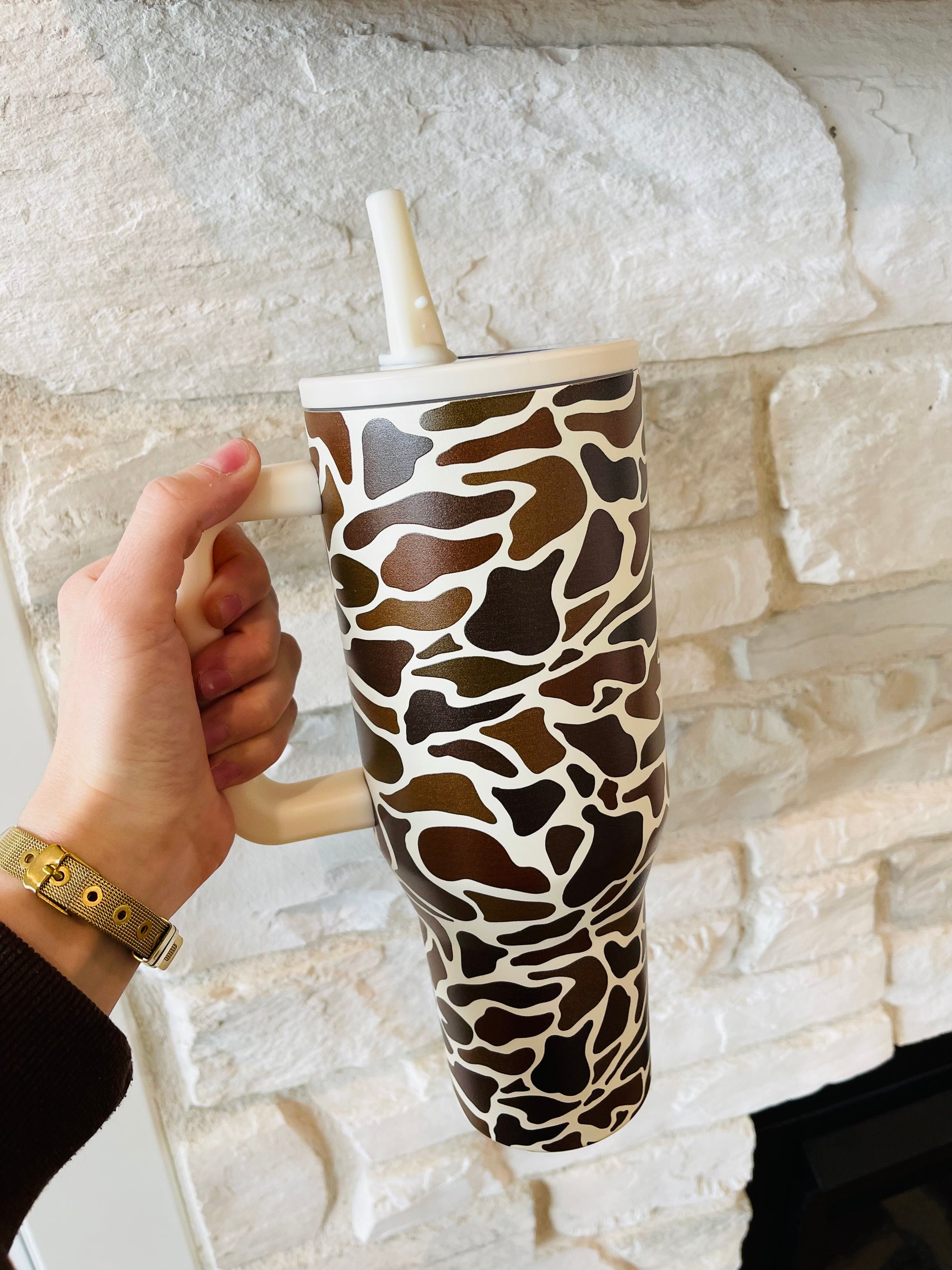 Duck Camo Flip Lid Tumbler - HIGHLAND MOON CO, LLC
