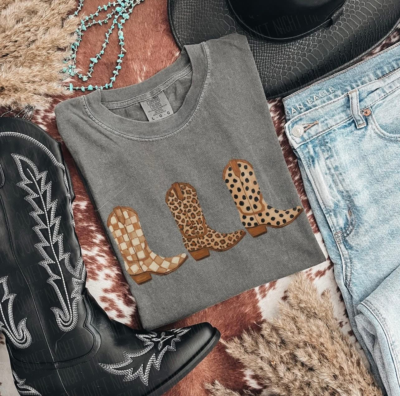 Cowboy Boot Tee - HIGHLAND MOON CO, LLC