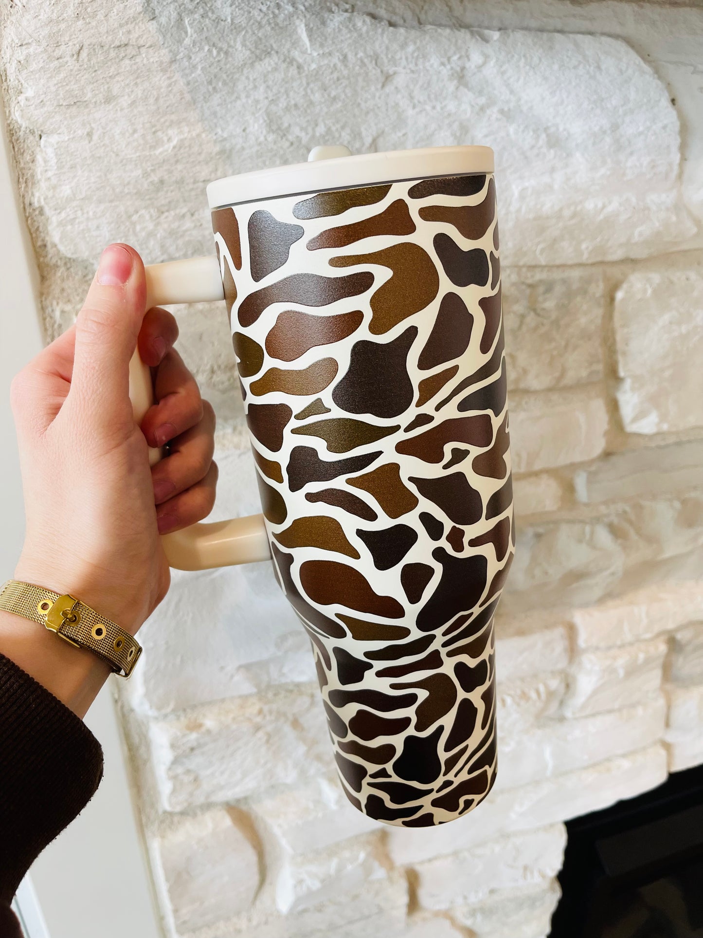 Duck Camo Flip Lid Tumbler - HIGHLAND MOON CO, LLC