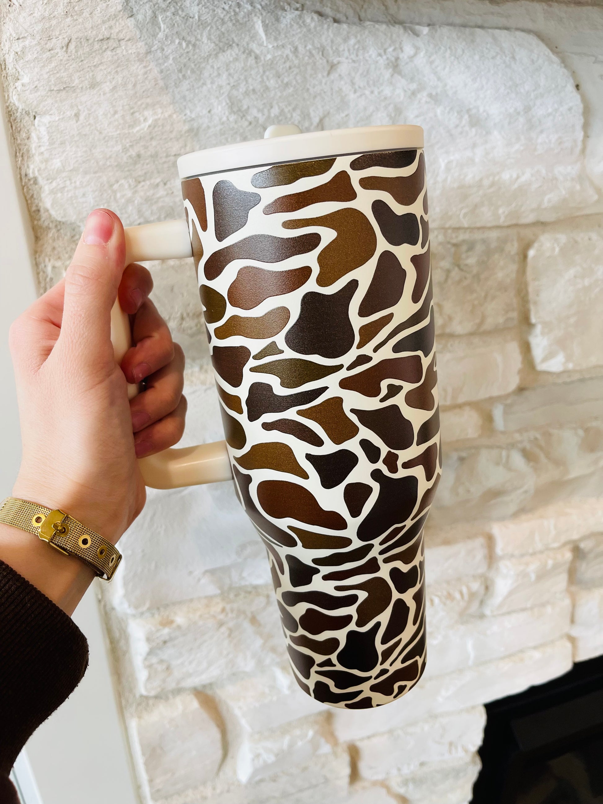 Duck Camo Flip Lid Tumbler - HIGHLAND MOON CO, LLC