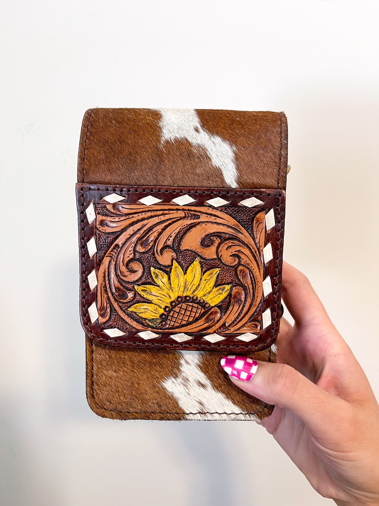 Cowhide Leather Phone Case / Wallet Purse