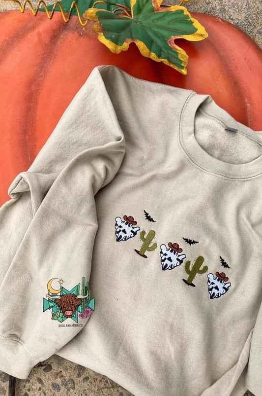 Boo Haw Embroidered Sweatshirt