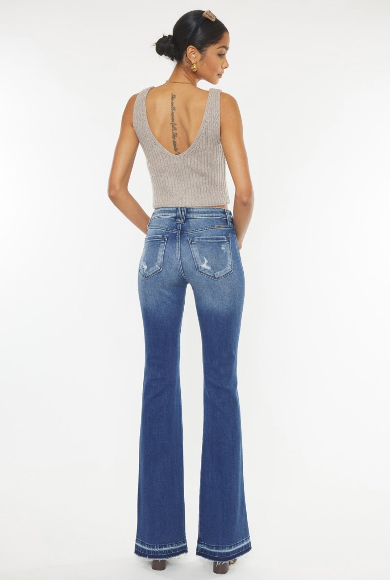 The Jackson High Rise Boot Cut Jeans