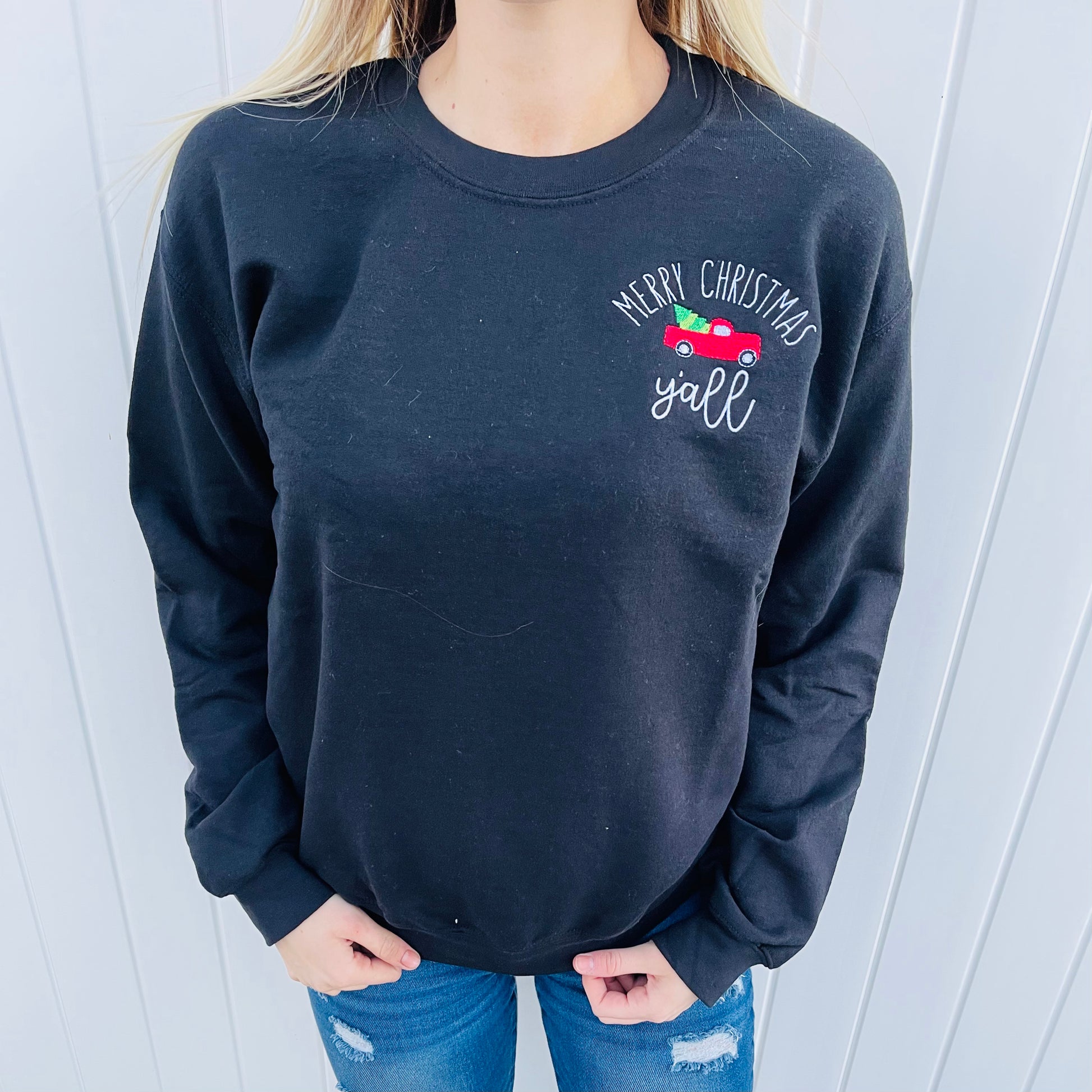 Merry Christmas Y’all Sweatshirt - HIGHLAND MOON CO, LLC